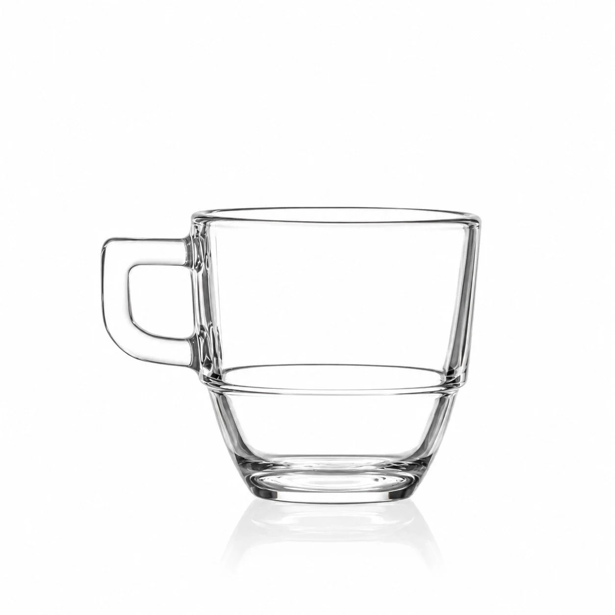 RCR Cristalleria Italiana Tazza Impilibile Moka Vetro 12 Cl Conf. 6 Pz