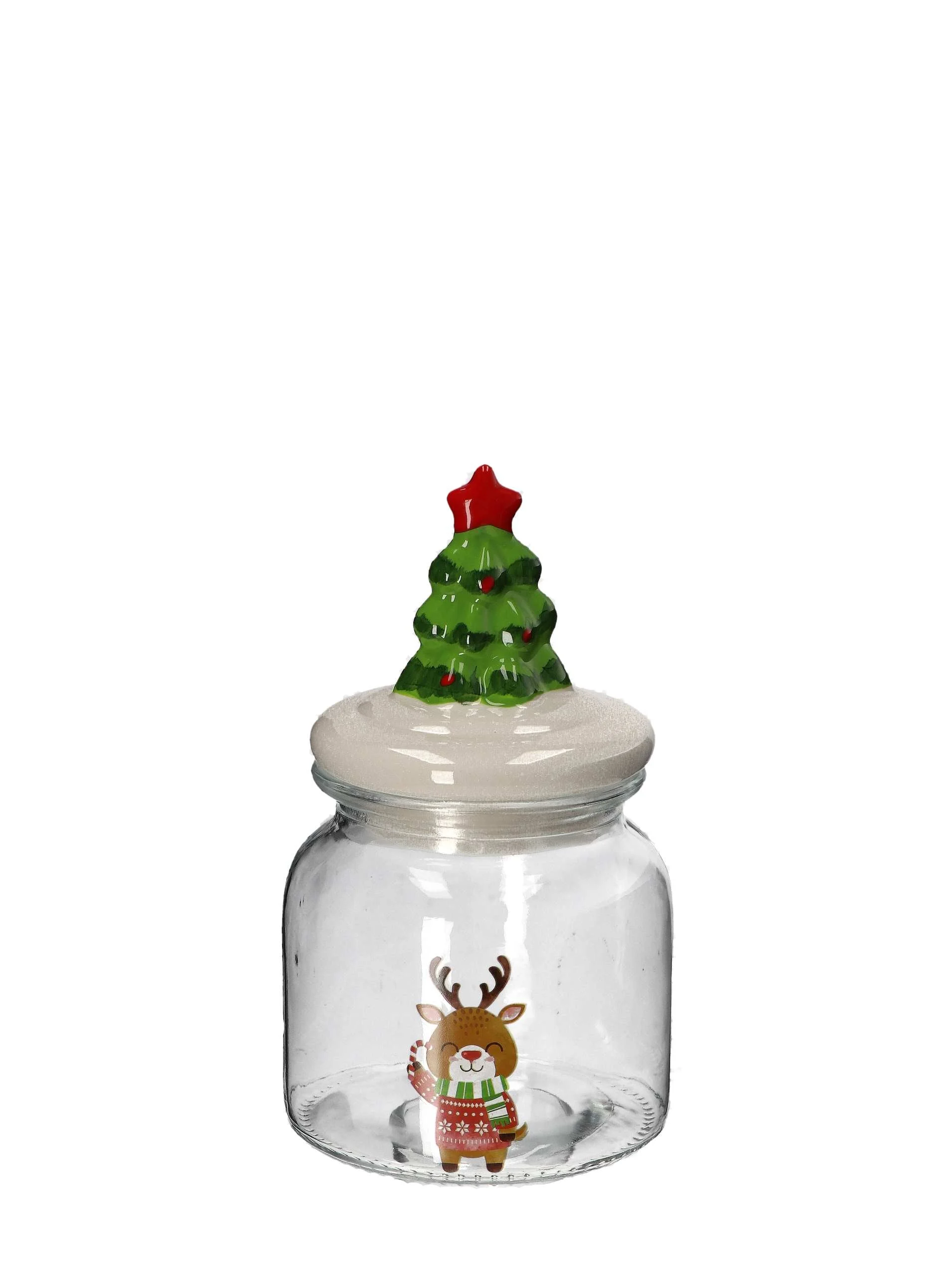 Ad Trend Barattolo di Natale Ass. D 11 Cm H 19 Cm Trasparente 1 Pz