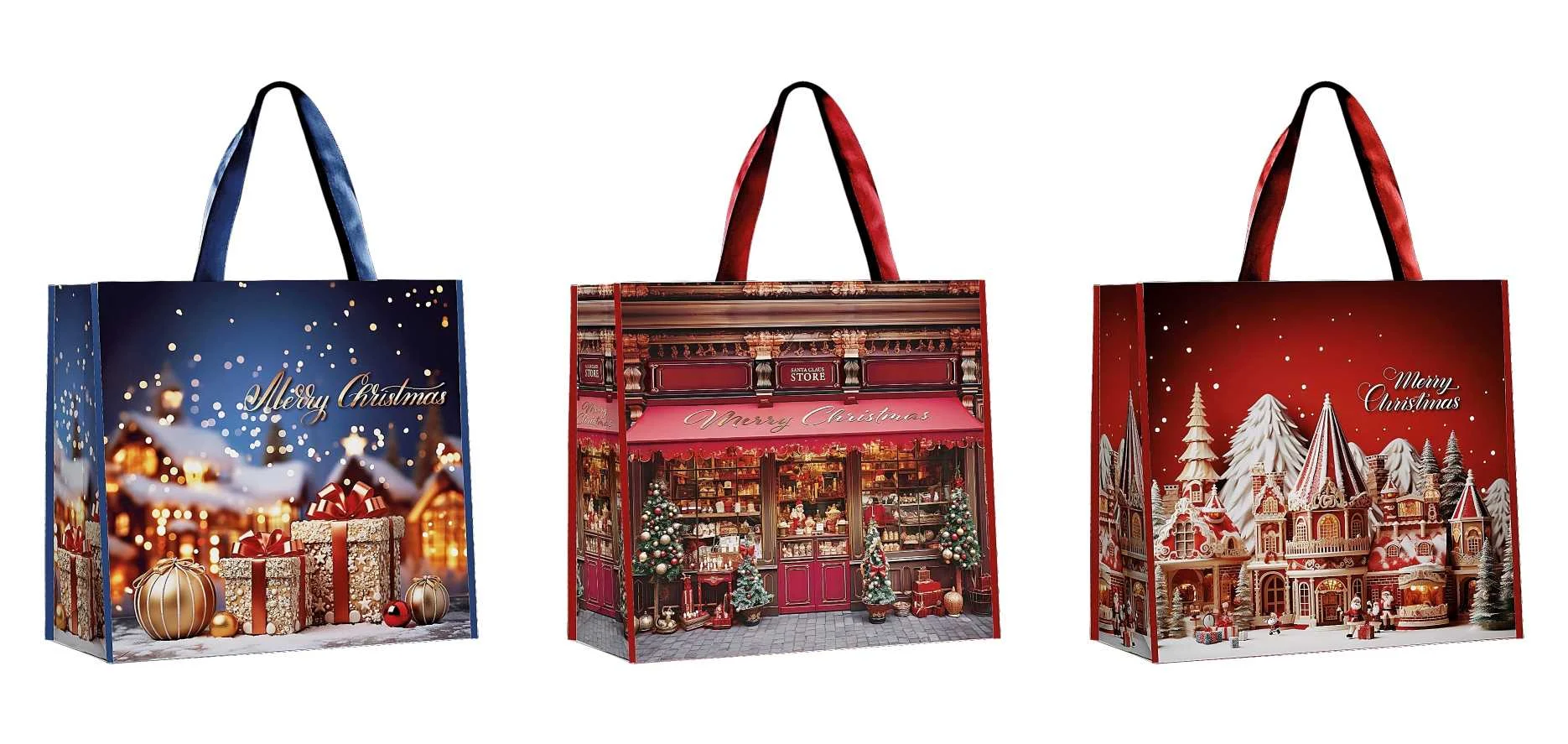 Ad Trend Borsa PP Natale 43 x 15 Cm H 37 Cm Ass. Multicolor 1 Pz