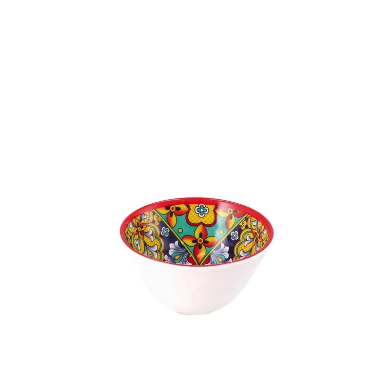 Ad Trend Ciotola Rian in Melamina D 11,5 Cm H 6 Cm Rosso Blu