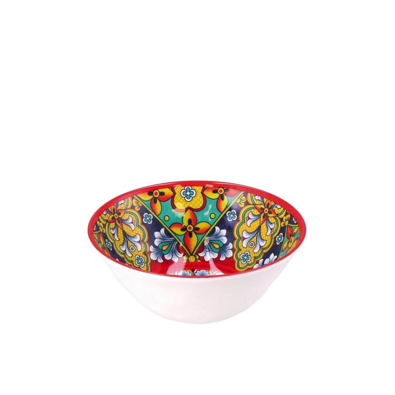 Ad Trend Ciotola Rian in Melamina D 16 Cm H 6,5 Cm Rosso Blu