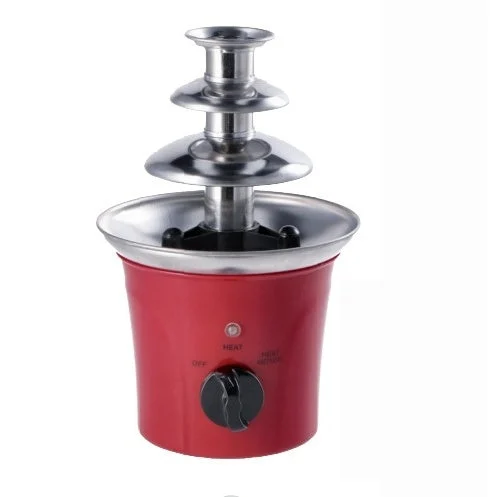 Ad Trend Fontana di Cioccolato Elettrica 3 Piani 70 W D15 Cm H 25 cm Rosso