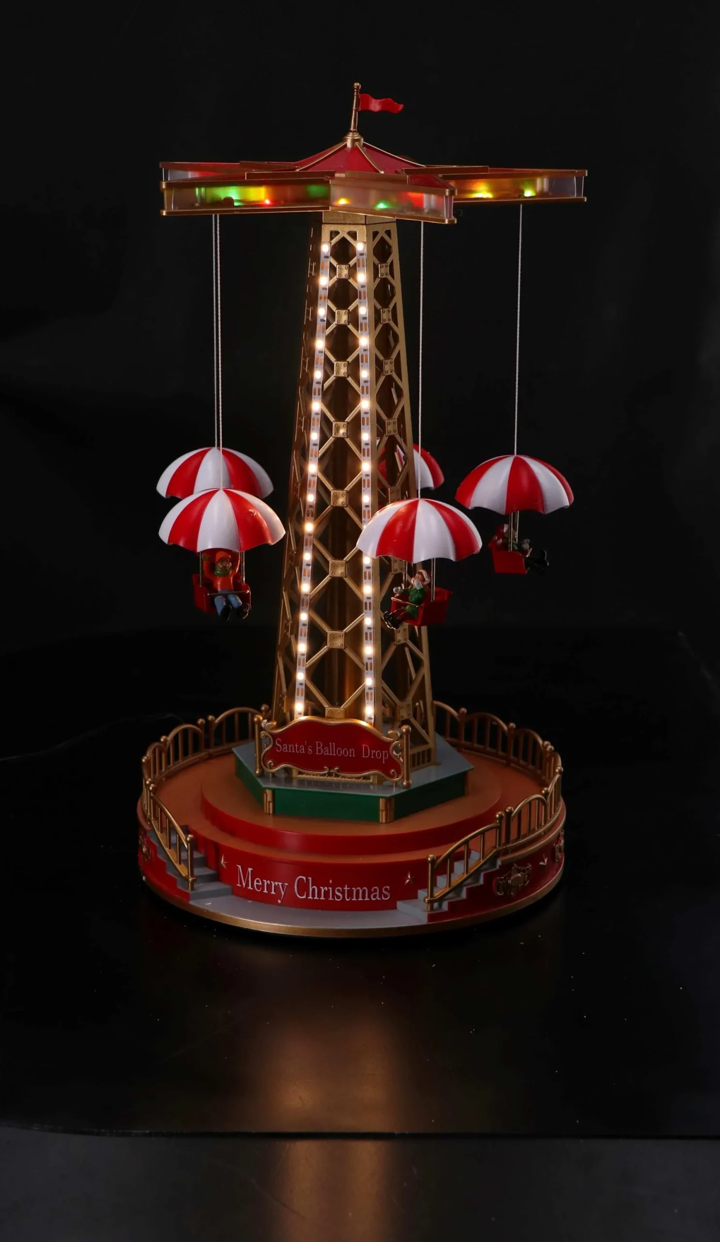 Ad Trend Giostra Natale con 59 Led D 25 Cm H 45 Cm Rosso