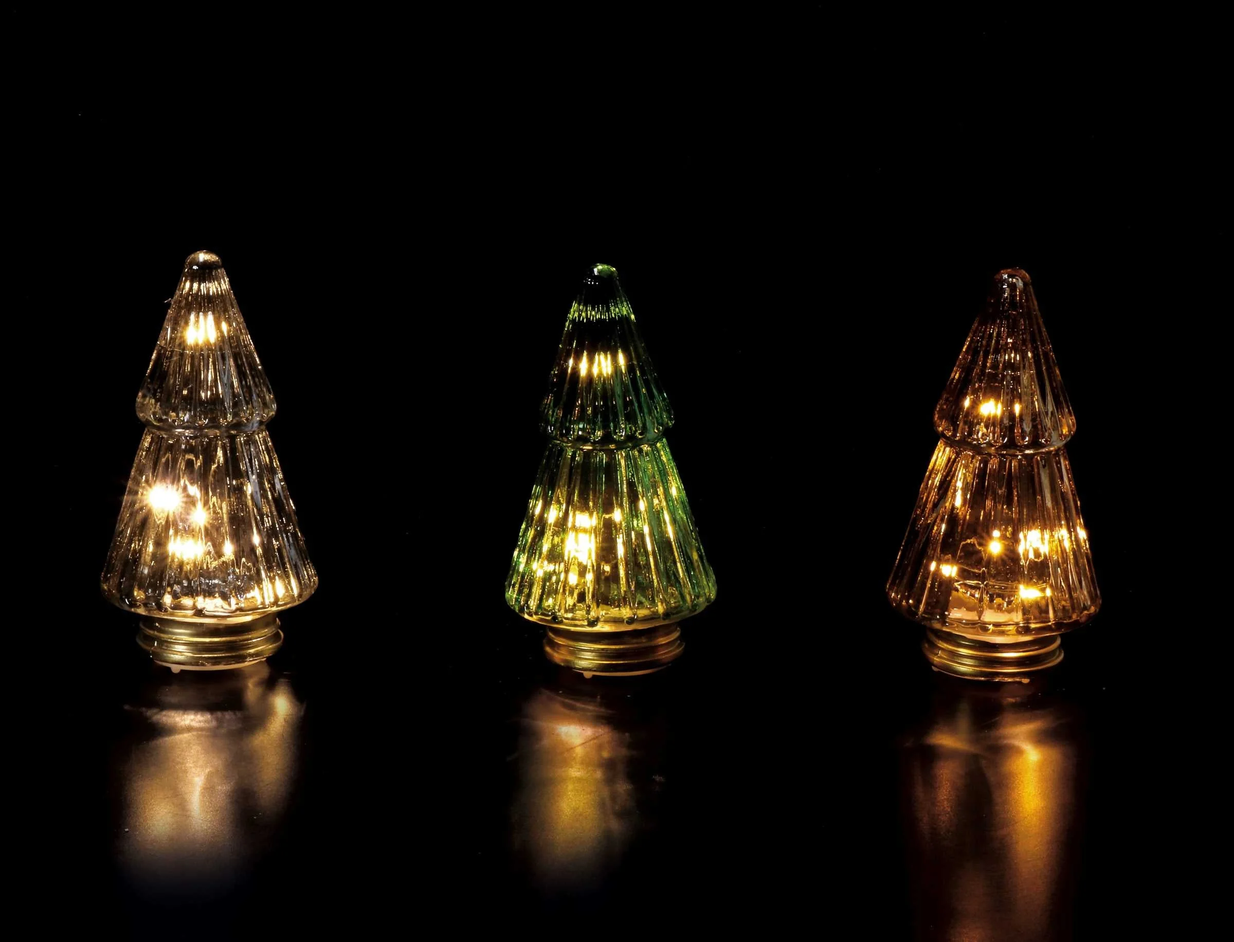 Ad Trend Lampada Albero di Natale 5 Led Ass. D 6 Cm H 11 Cm Oro 1 Pz