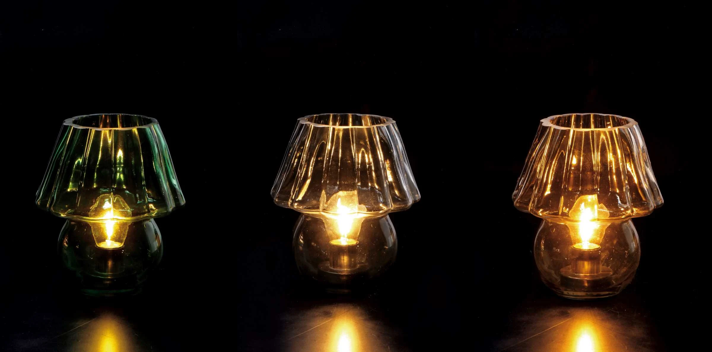 Ad Trend Lampada di Natale  Vetro Ass. D 17 Cm H 18 Cm Oro 1 Pz
