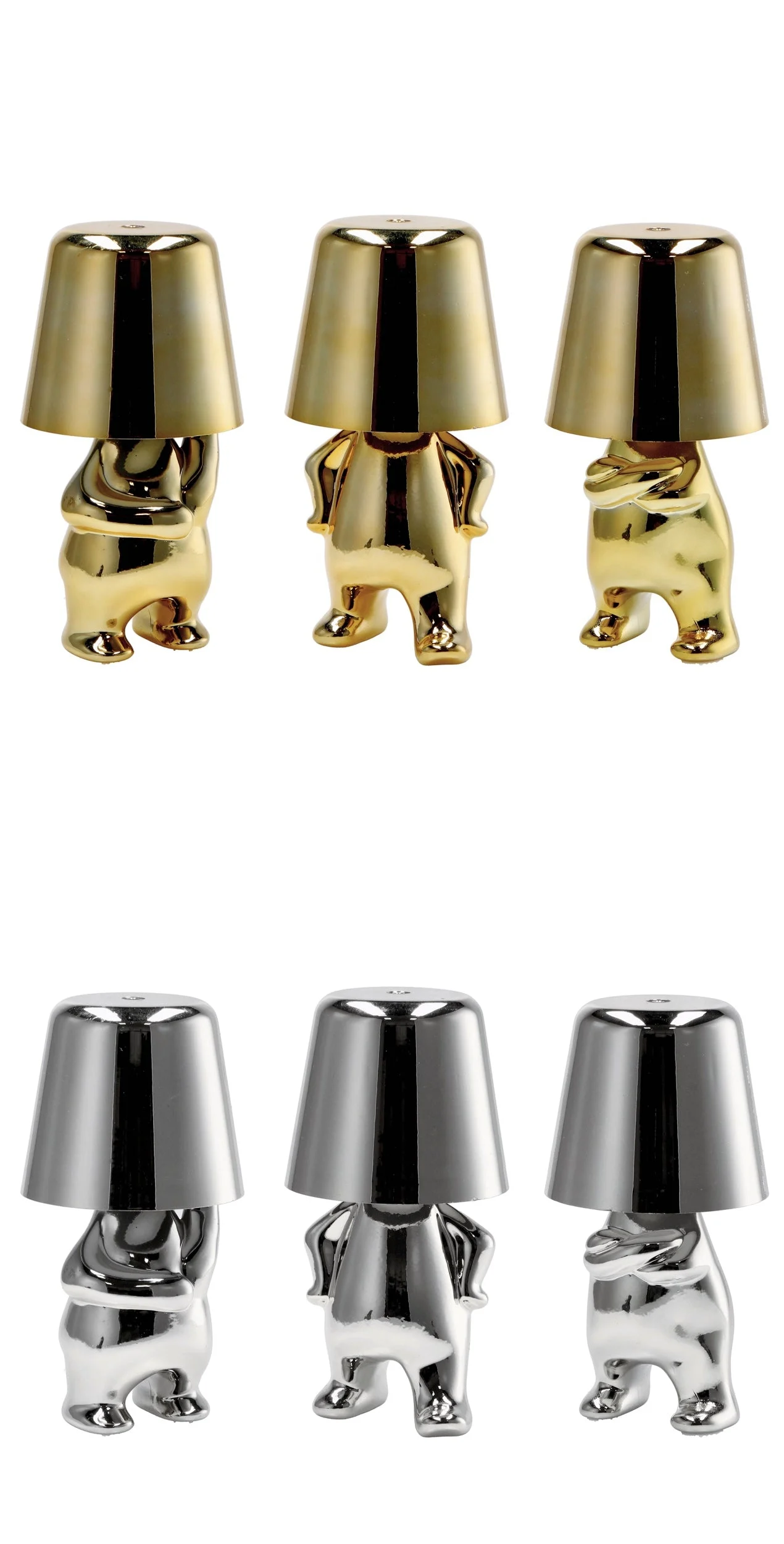 Ad Trend Lampada Touch Ricaricabile Eliad D 9,5 Cm H 18 Ass. Oro Argento 1 Pz