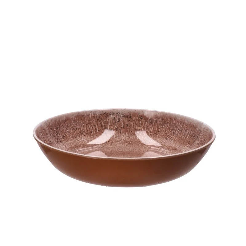 Ad Trend Piatto Fondo in Melamina D 22 Cm H 5 Cm  Terra