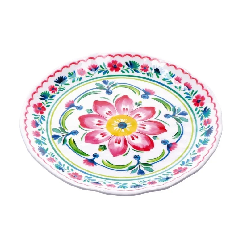 Ad Trend Piatto Frutta Glen in Melamina D 22 Cm H 2 Cm Multicolor