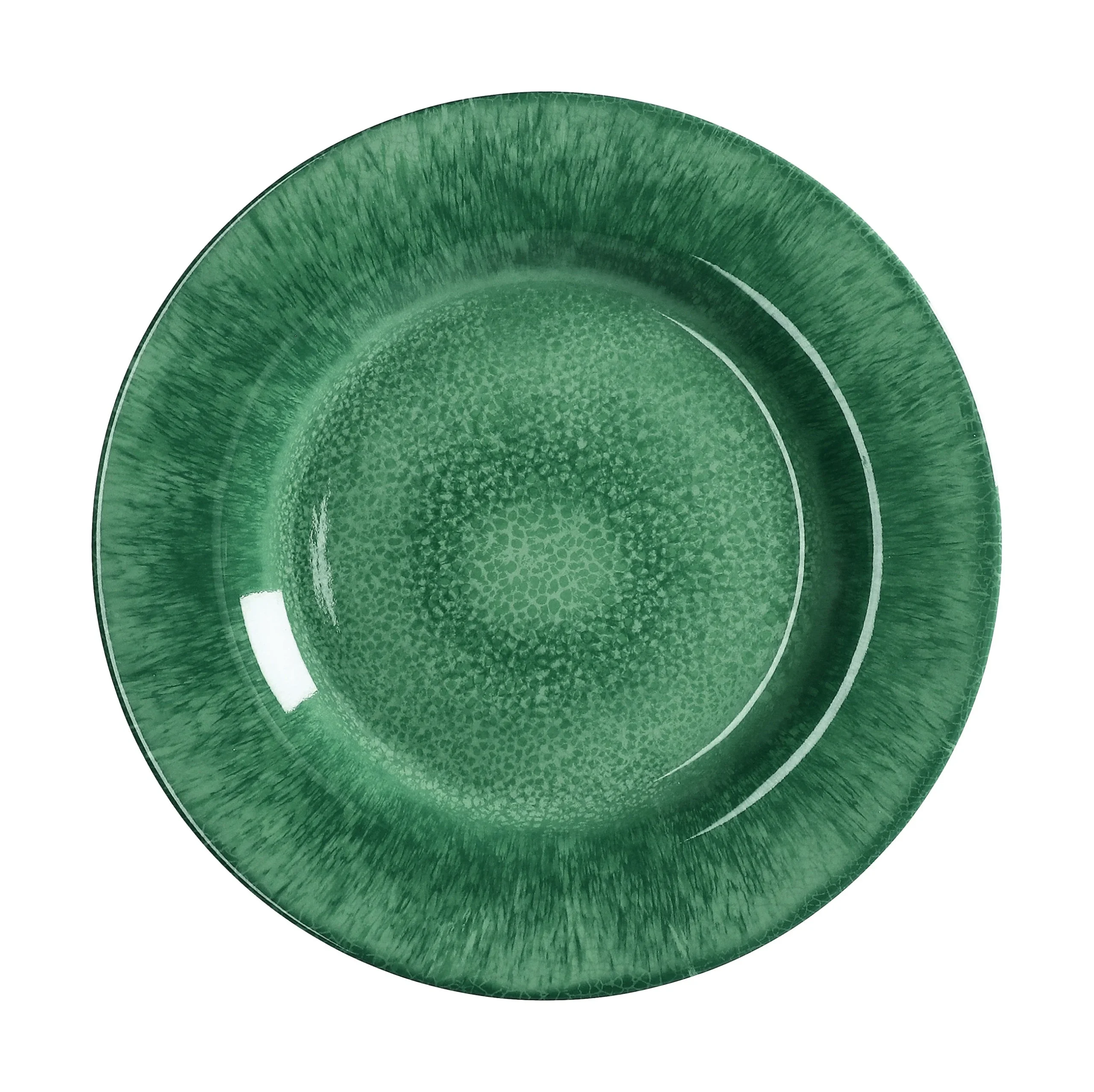 Ad Trend Piatto Frutta Melamina D 23,5 Cm H 2,5 Cm Verde