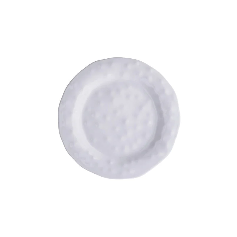 Ad Trend Piatto Piano in Melamina D 28 Cm H 3 Cm Bianco