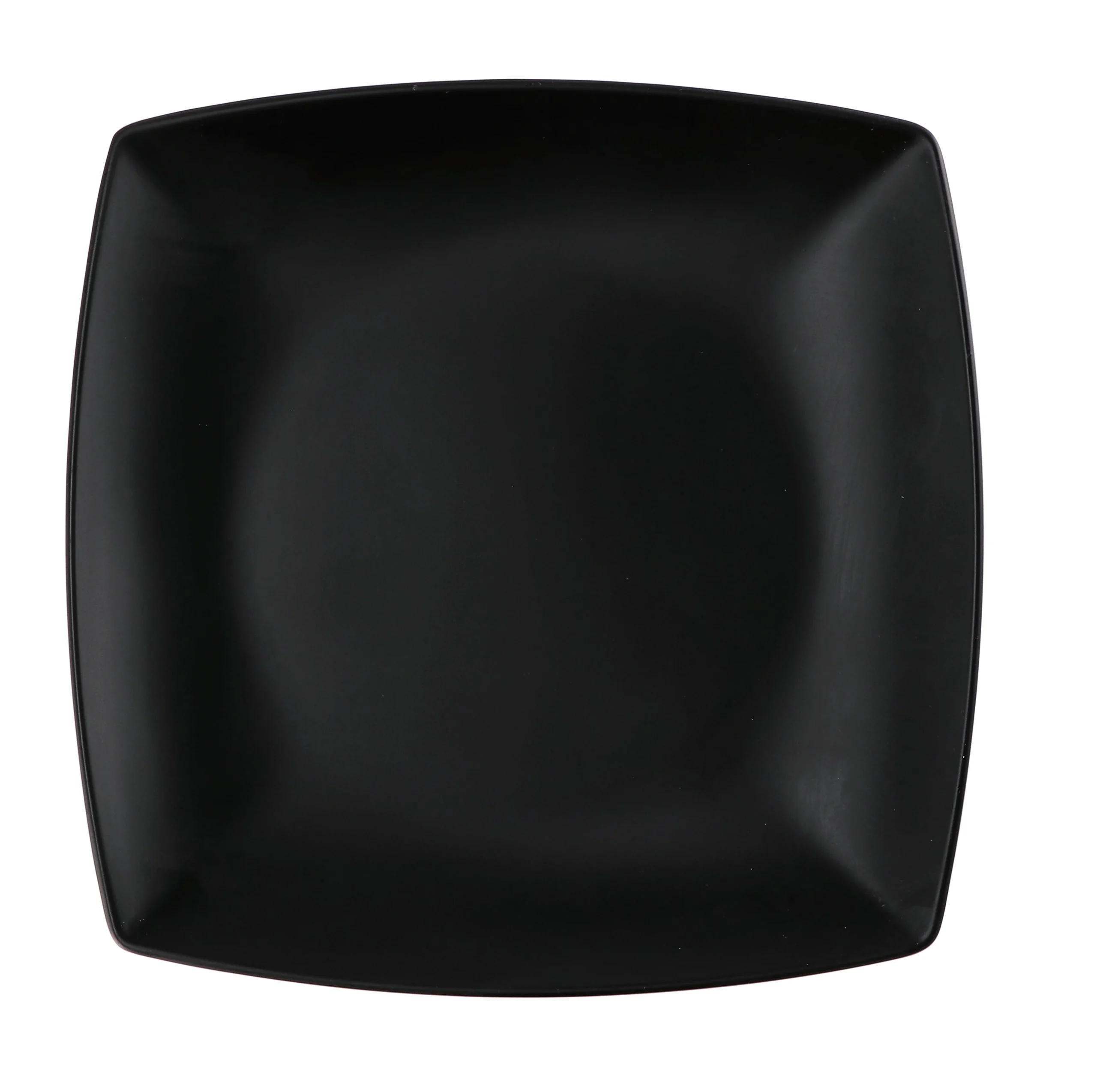 Ad Trend Piatto Piano Melamina Raul 26 x 26 Cm H 3 Cm Nero