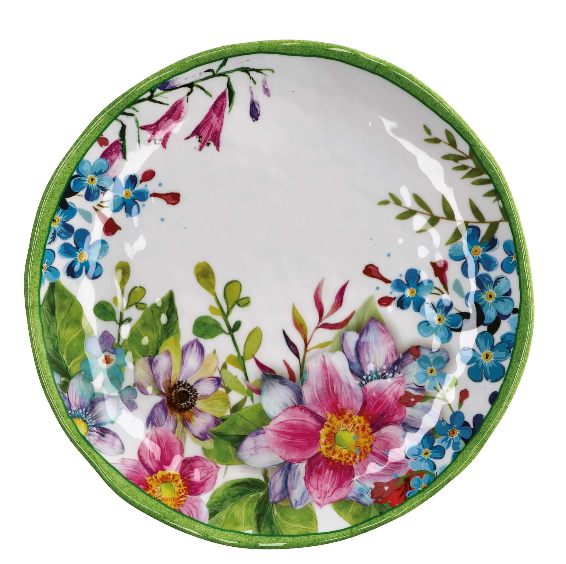 Ad Trend Piatto Piano Shia Melamina D 27,5 Cm H 2,5 Cm Multicolor