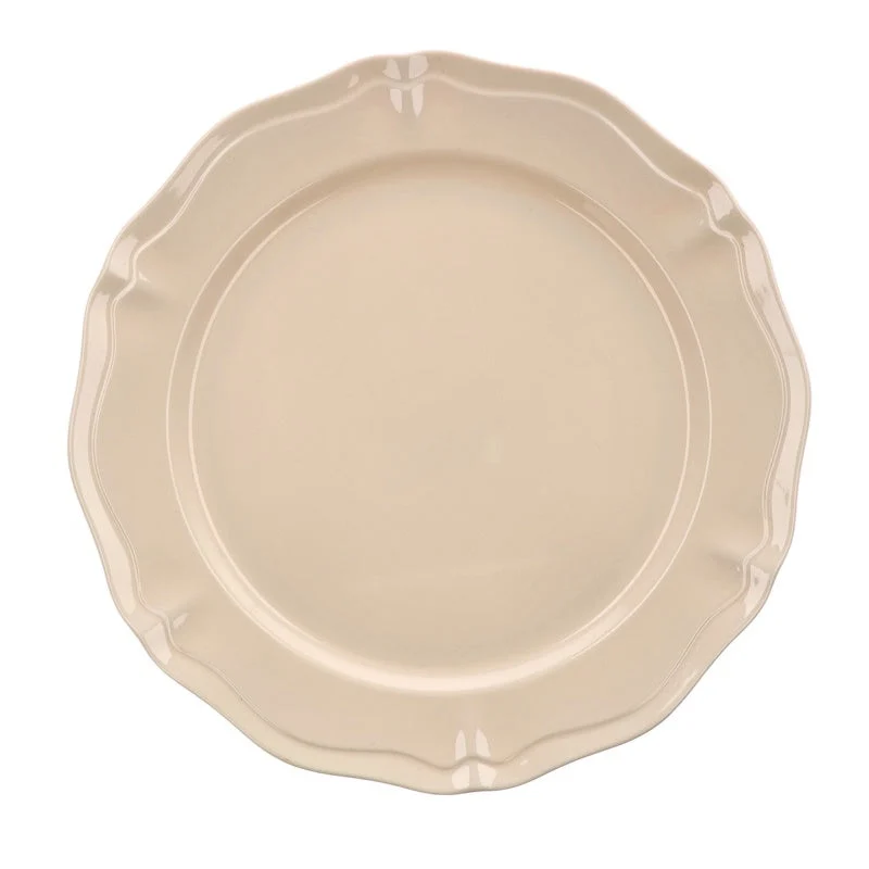 Ad Trend Piatto Piano Siria in Melamina D 27 Cm Beige