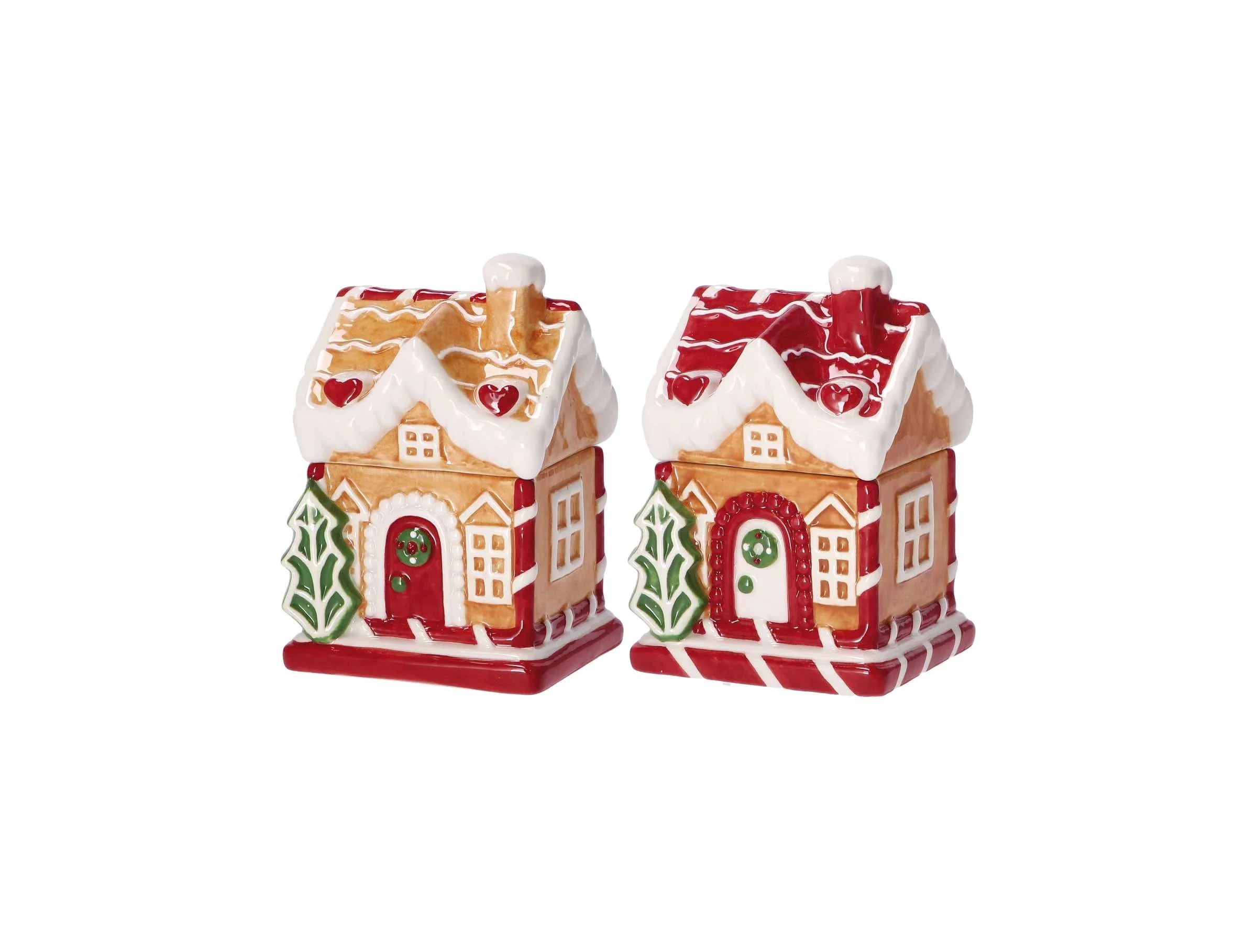 Ad Trend Scatola Casetta Natale Ceramica Ass. 9 x 8 x 13 Cm Multicolor 1 Pz