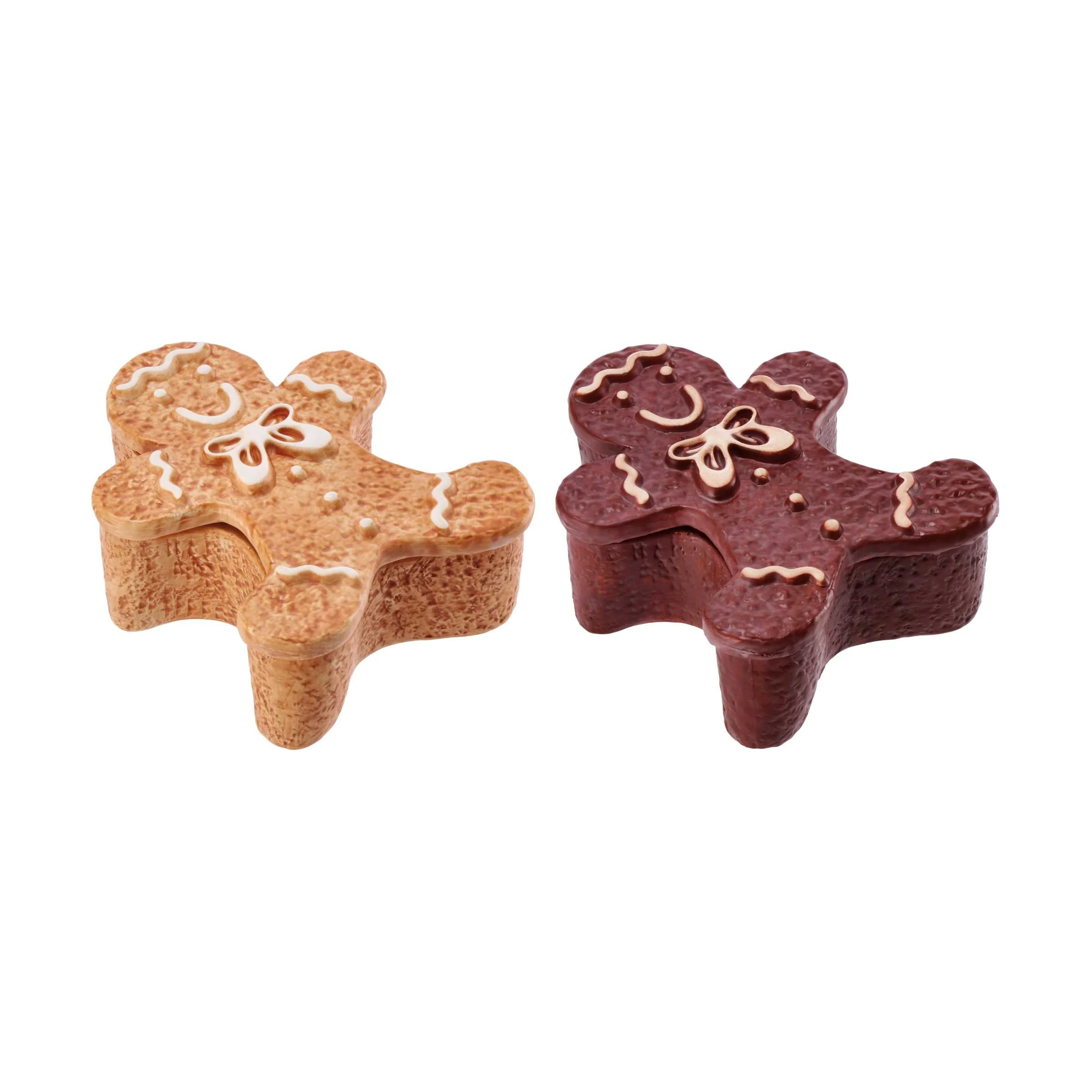 Ad Trend Scatola Natale 20 x 16 Cm H 7 Cm Ceramica Ass. Nocciola Cioccolato 1 Pz