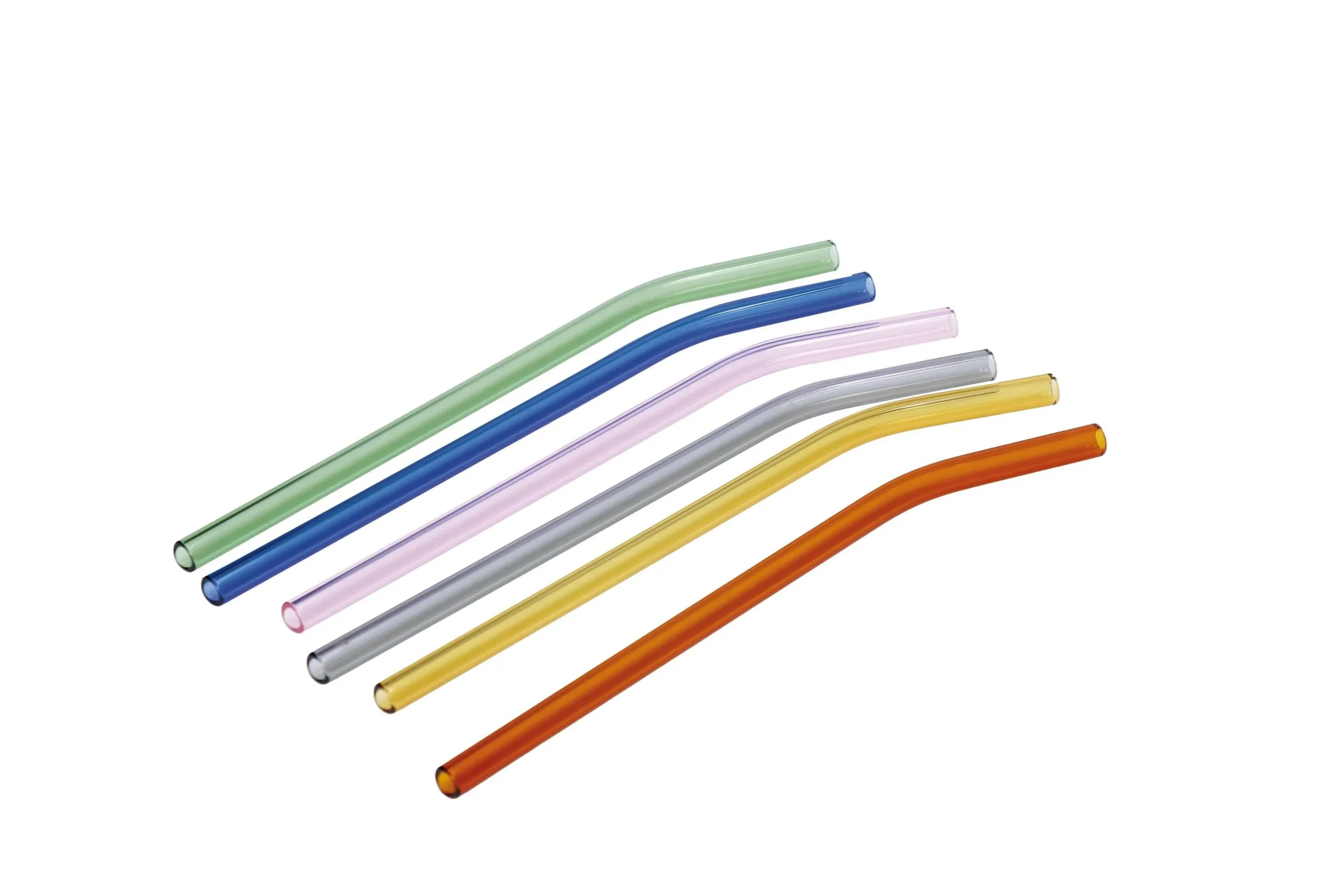 Ad Trend Set 6 Cannucce Colorate in Vetro 20 Cm