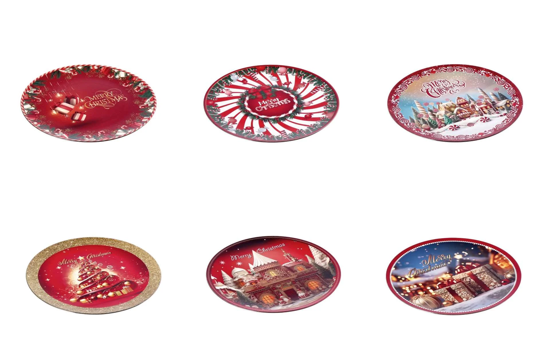 Ad Trend Sottopiatto Natale Tondo Plastica D 33 Cm Ass. Multicolor 1 Pz