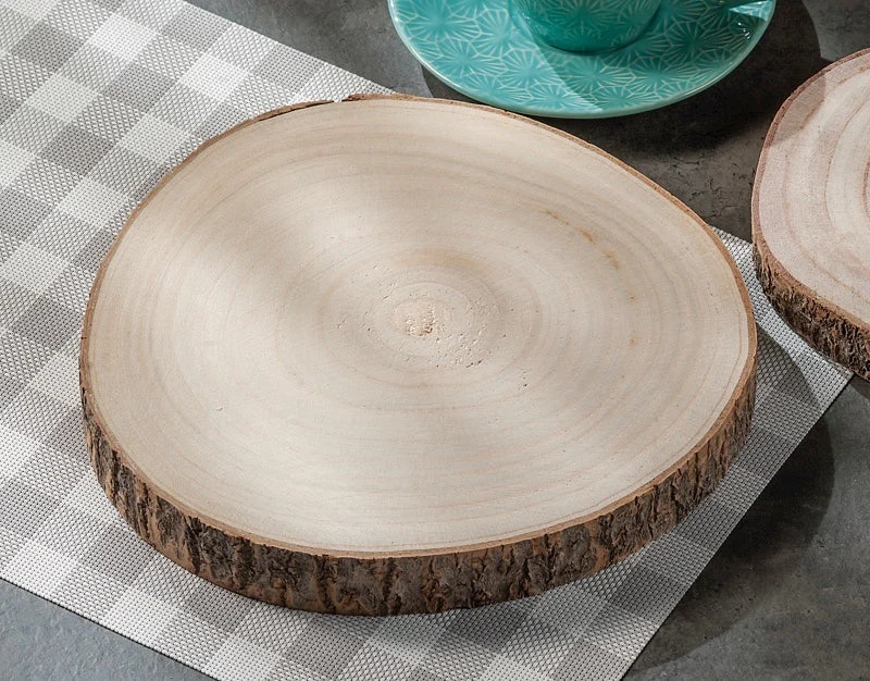 Ad Trend Tagliere in Legno Rotondo D 27 Cm