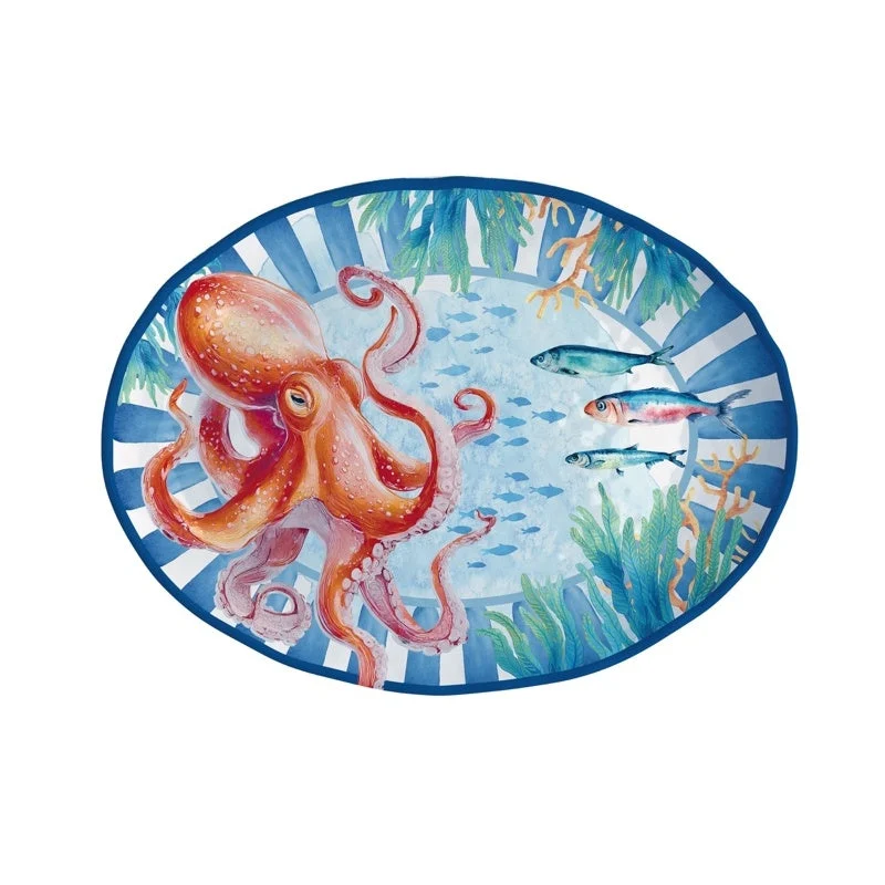 Ad Trend Vassoio Ovale Deep in Melamina 40 x 30 Cm H 3 Cm