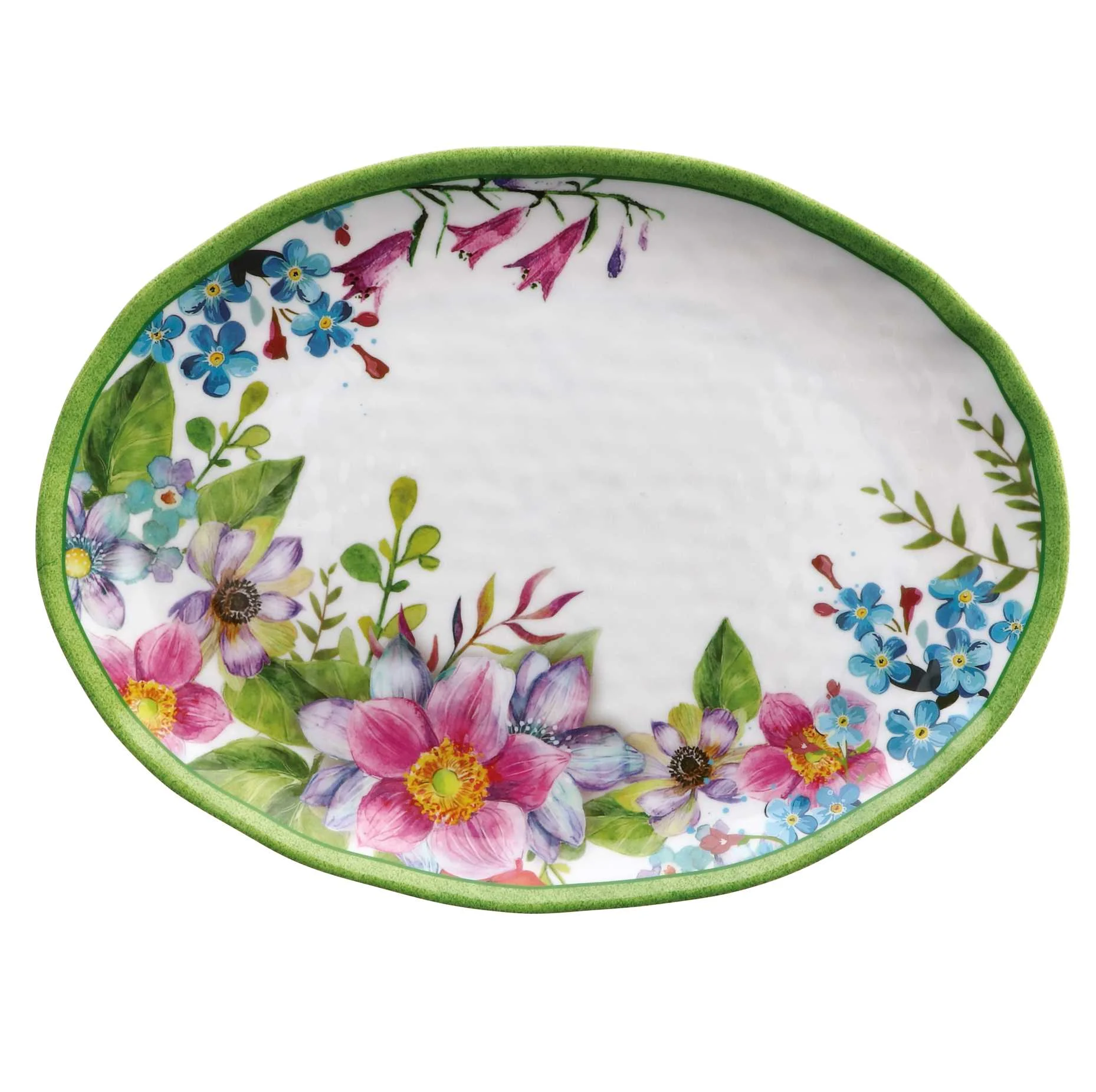 Ad Trend Vassoio Ovale Shia Melamina 40 x 30 Cm H 2,5 Cm Multicolor