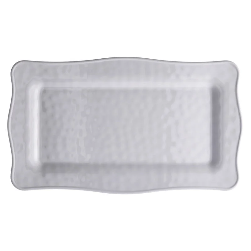 Ad Trend Vassoio Rettangolare in Melamina 48 x 28 x 2 Cm Bianco