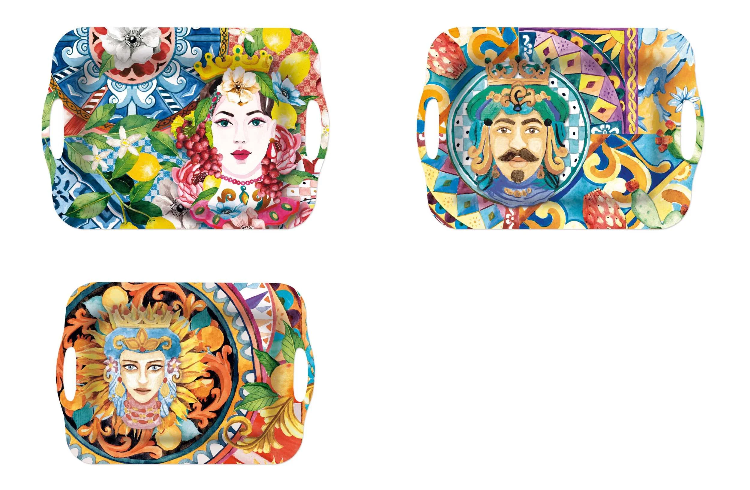 Ad Trend Vassoio Rettangolare Melamina Ass. 35,5 x 25,5 Cm Multicolor 1 Pz