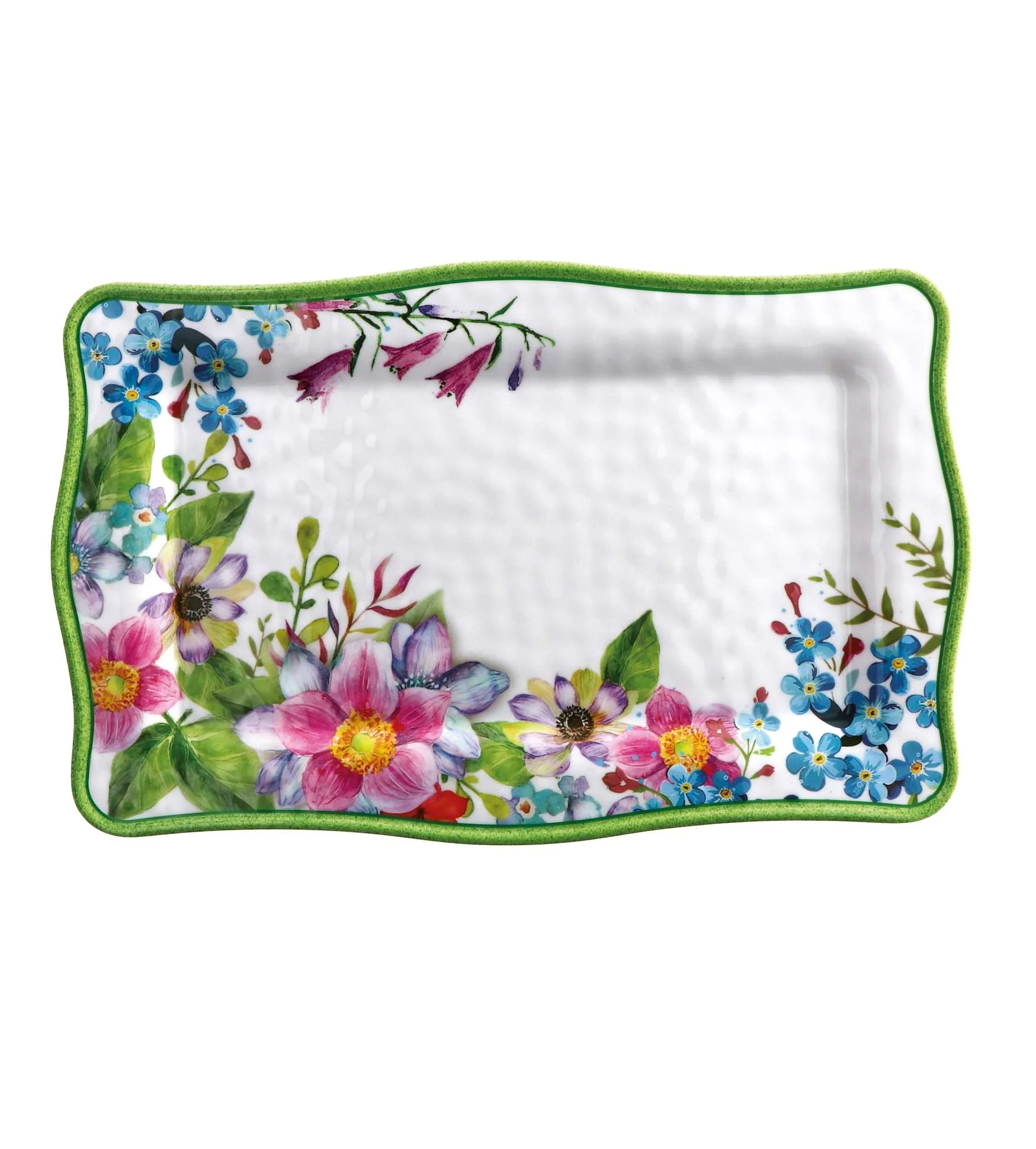 Ad Trend Vassoio Rettangolare Shia Melamina 36 x 23 Cm H 1,5 Cm Multicolor