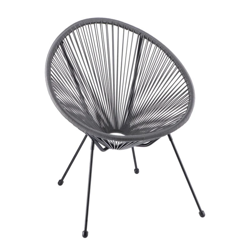 Ad Trend Sedia Esterno Grigia Intreccio 68×62 H 82 cm