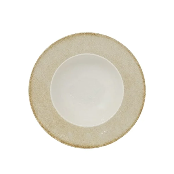Saturnia Napoli Piatto Pasta Bowl Liscio D 26,5 Cm Porcellana Decorato Sand
