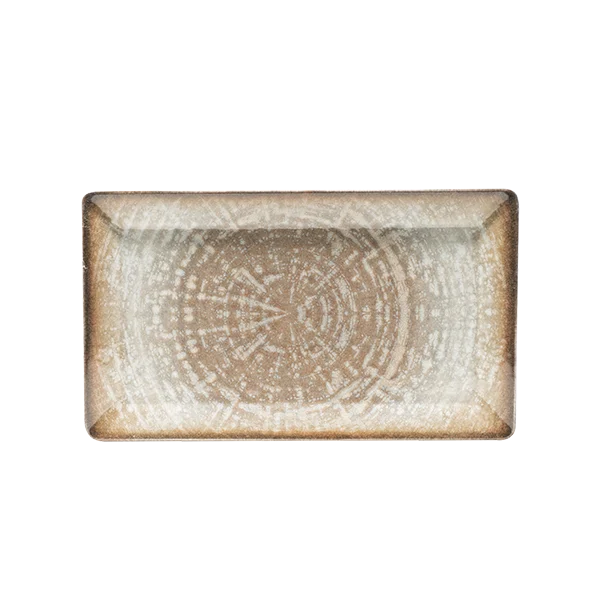 Saturnia Piatto Kimi Rettangolare 29 x 17,5 Cm Porcellana Decorato Crete