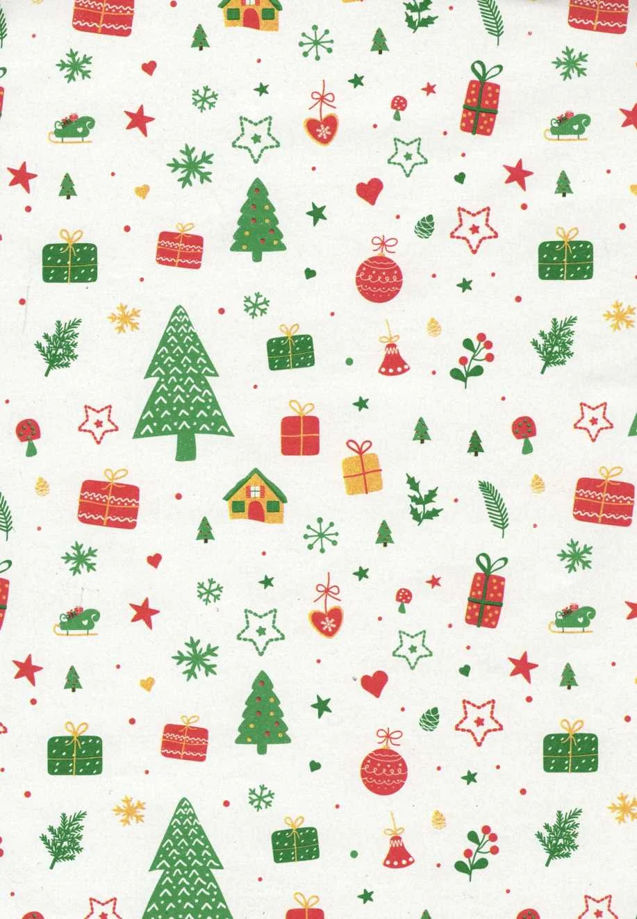 Saul Sadoch Carta Regalo di Natale Ecocarta H 0,70 Mt L 25 Mt Multicolor
