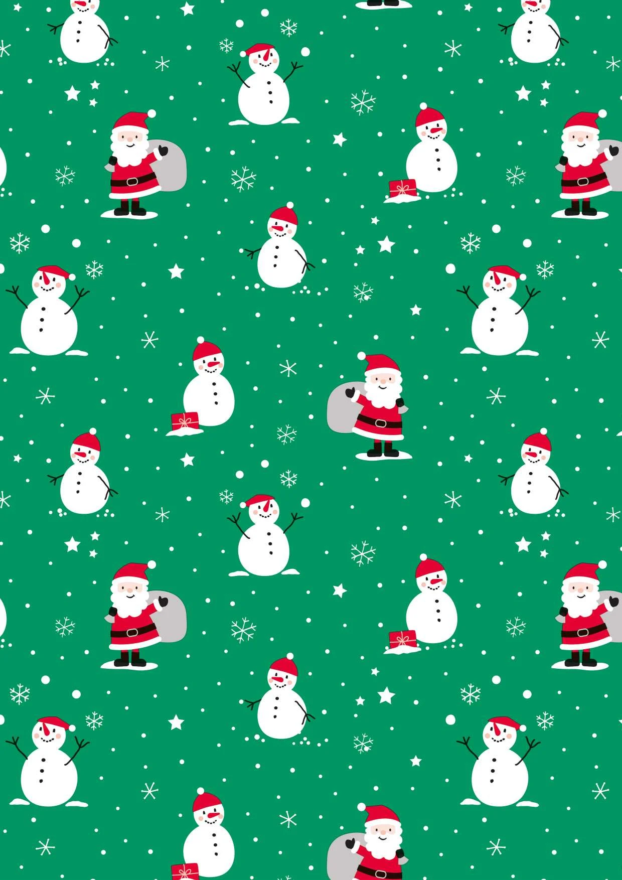 Saul Sadoch Carta Regalo di Natale Ecocarta H 0,70 Mt L 25 Mt Verde