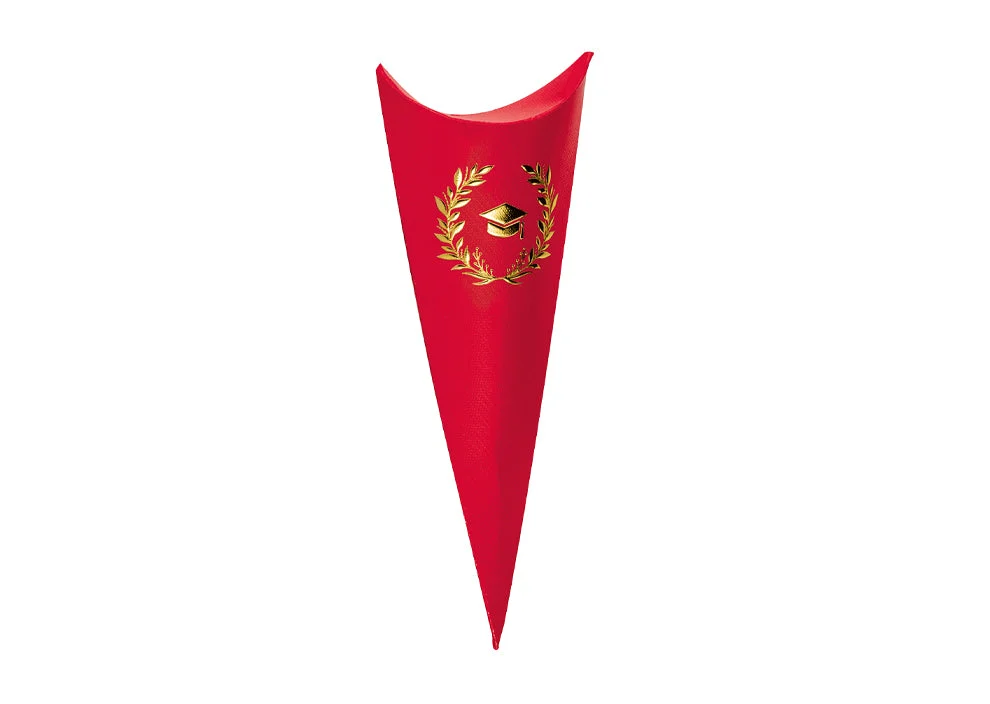 Scotton Cono Busta Portaconfetti 190 Mm Alloro Dorato 10 Pz