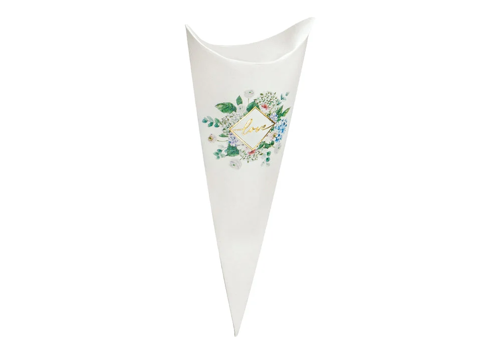 Scotton Cono Busta Portaconfetti 190 Mm Green Love 10 Pz