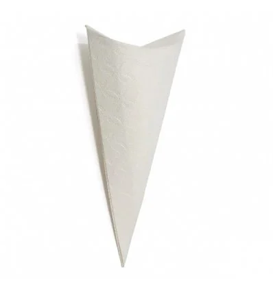 Scotton Cono Portaconfetti 190 Mm Matelassé Bianco 10 Pz