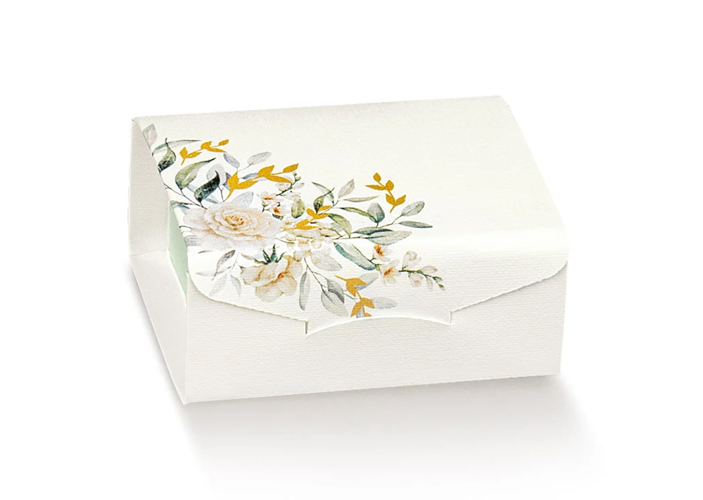 Scotton Gift Scatola Portaconfetti 70 x 70 x 30 Mm Botanica 10 Pz