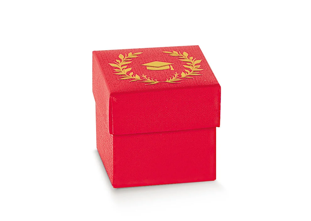 Scotton Scatola Portaconfetti 50 x 50 x 50 Mm Alloro Dorato 10 Pz