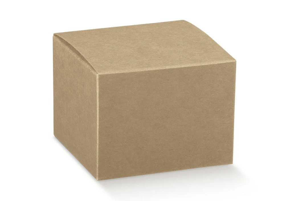 Scotton Scatola Portaconfetti Pieghevole 100 x 100 x 100 Mm Avana 10 Pz