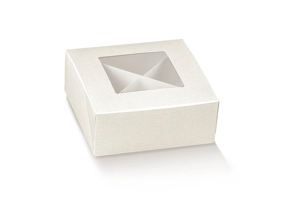 Scotton Scatola Pratica con Divisorio 100 x 100 x 40 Mm Bianco 10 Pz
