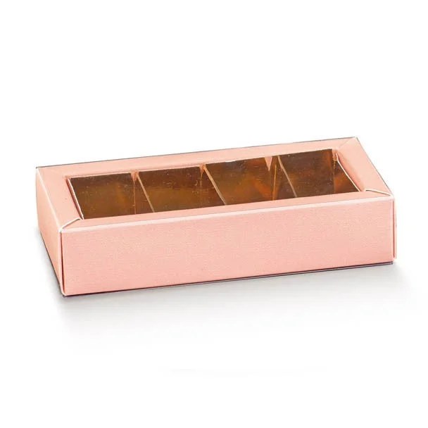 Scotton Scatola Quadretto con Fascetta e Divisorio 120 x 50 x 30 Mm Lino Cipria 10 Pz