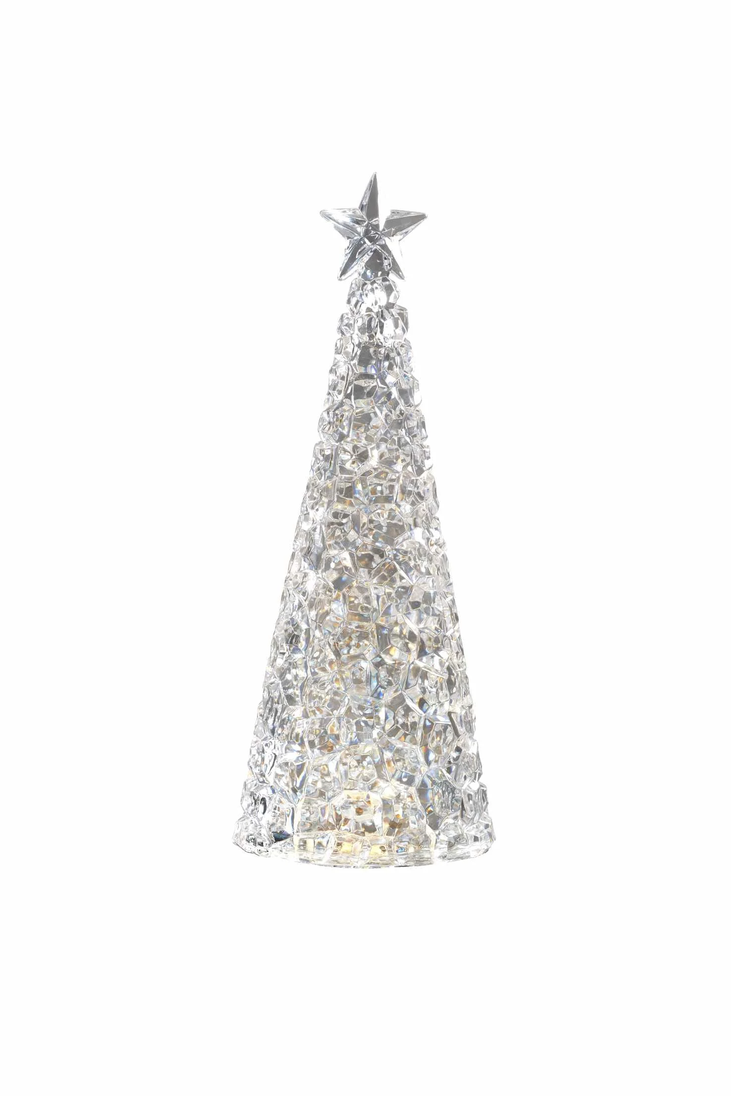 Sompex Glamor Lampada Decorativa Natale H 28 Cm Argento