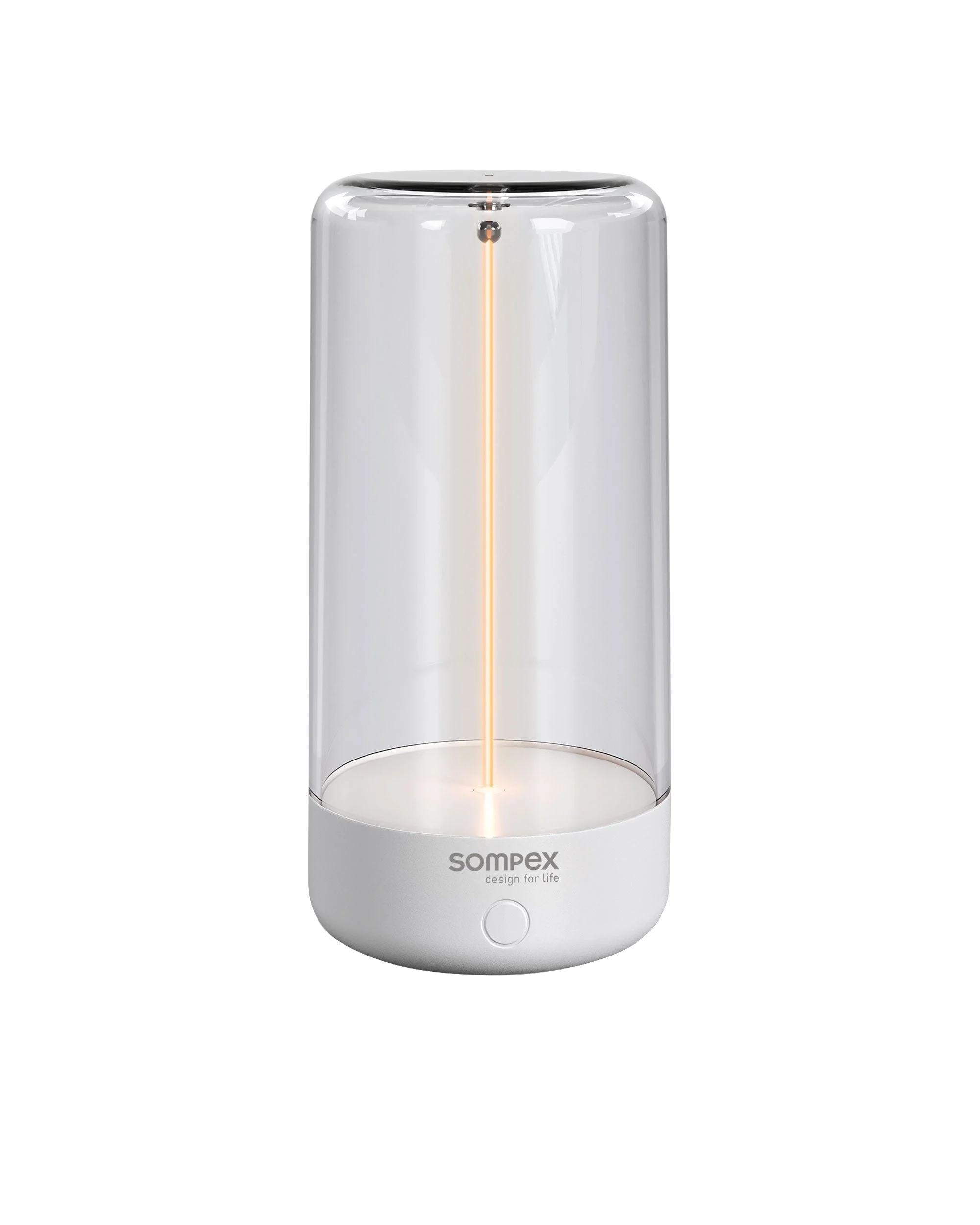 Sompex Pulse Lampada da Tavolo Ricaricabile H 14,5 Cm D 7 Cm Bianca