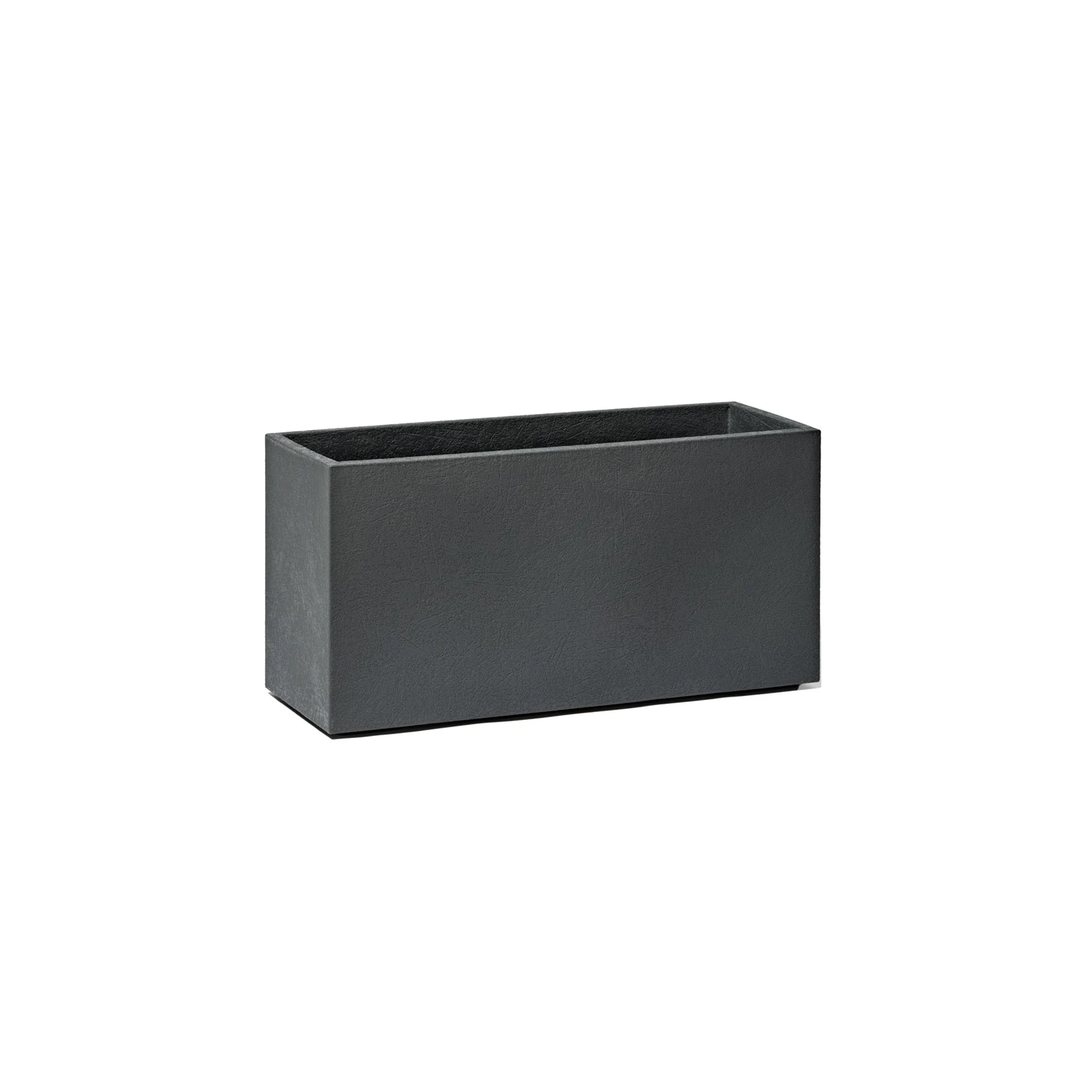 TeraPlast Fioriera Rock 80 Effetto Cemento Basalt 80 cm