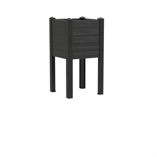 TeraPlast Fioriera Trama 014 Cenere Resina H 80 cm
