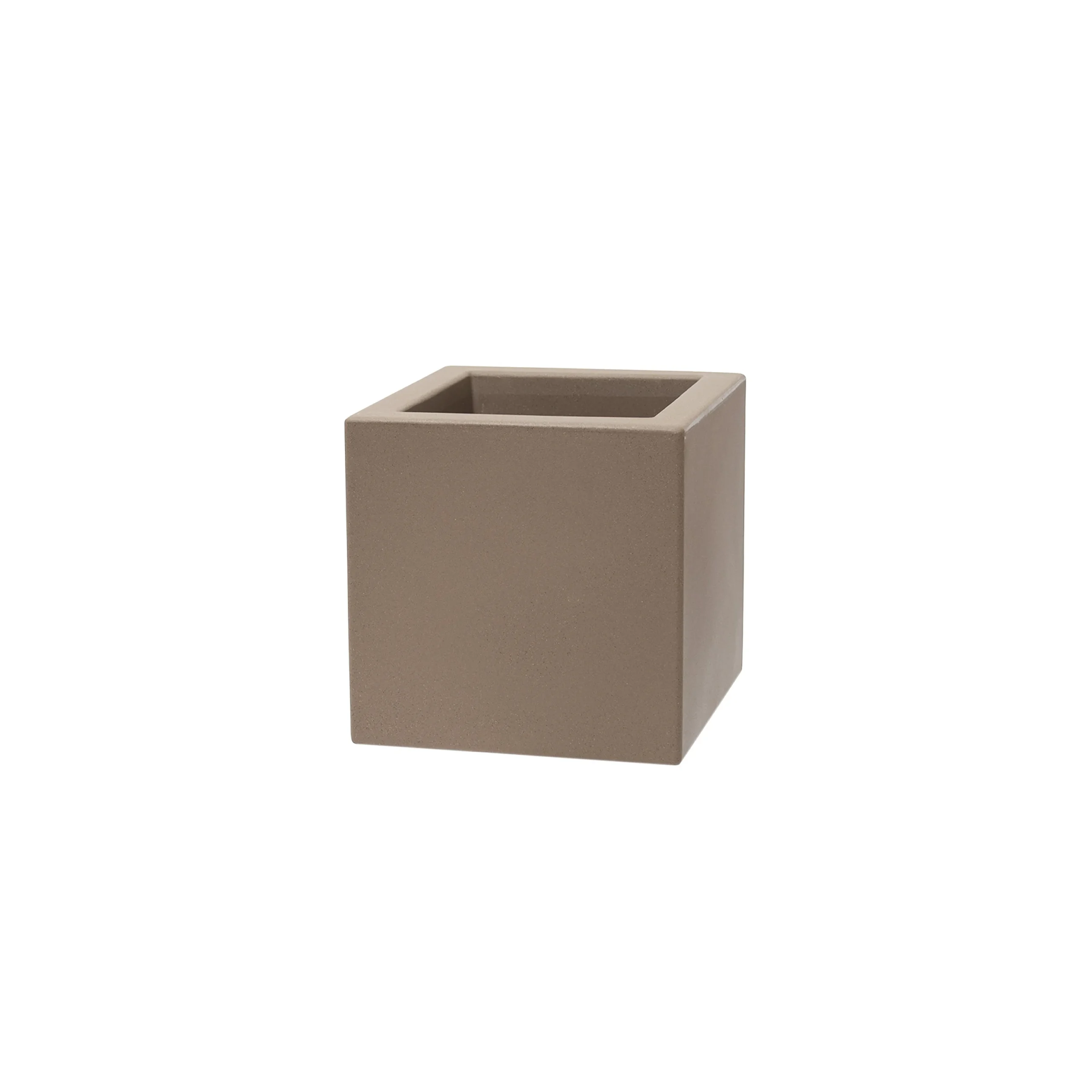 TeraPlast Schio Cubo 40 Cappuccino Vaso Resina