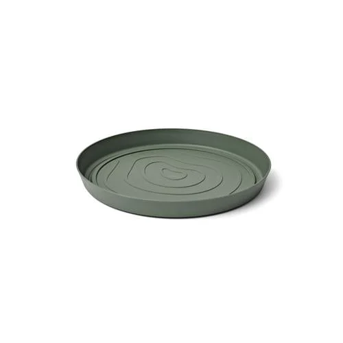 TeraPlast Sottovaso Orma Saucer 33 Forest Verde Plastica Riciclata