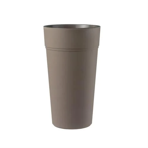TeraPlast Vaso Stem 80 Sand Tortora Resina Outdoor