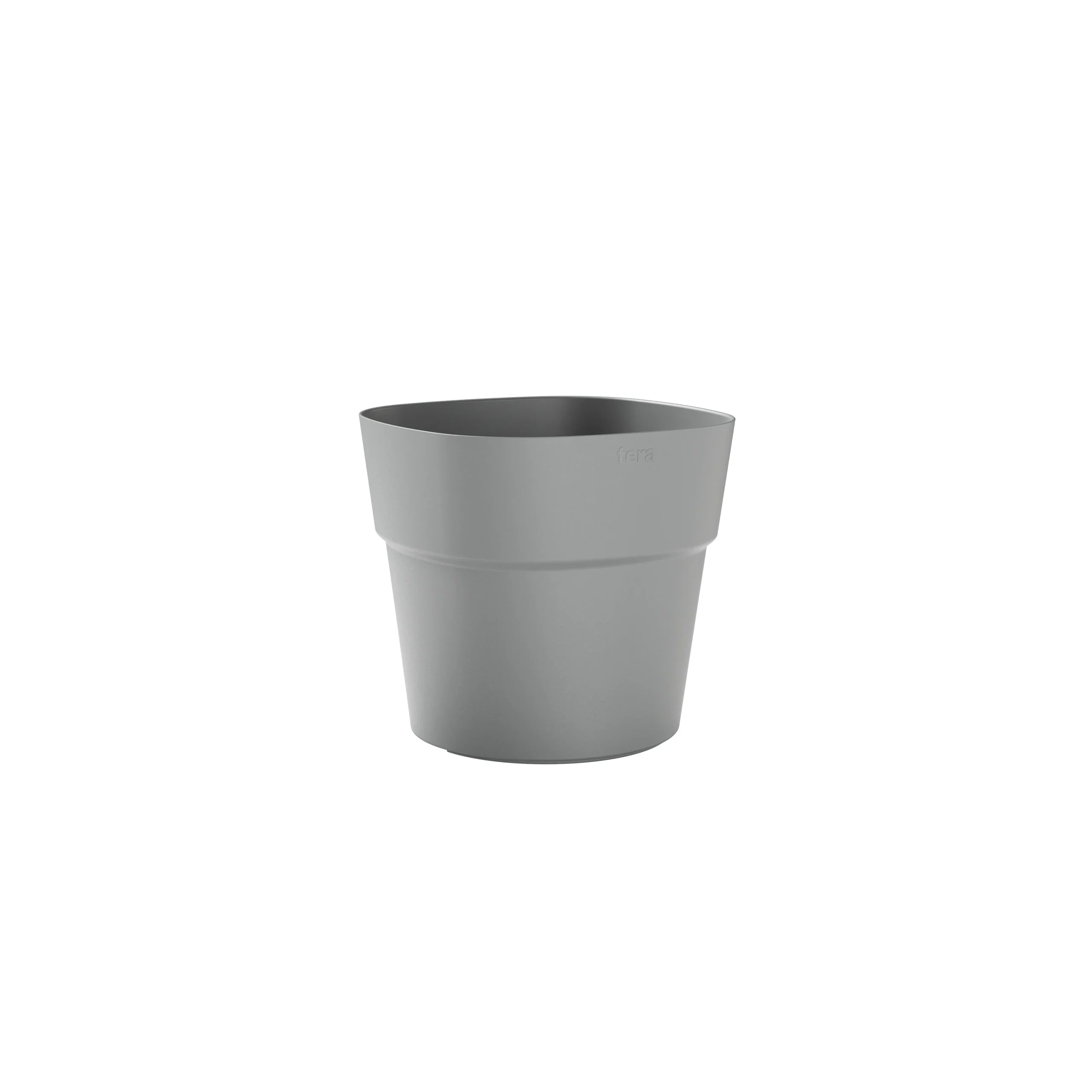 TeraPlast Vaso Andromeda 38 Fog Grey Grigio Plastica Riciclata