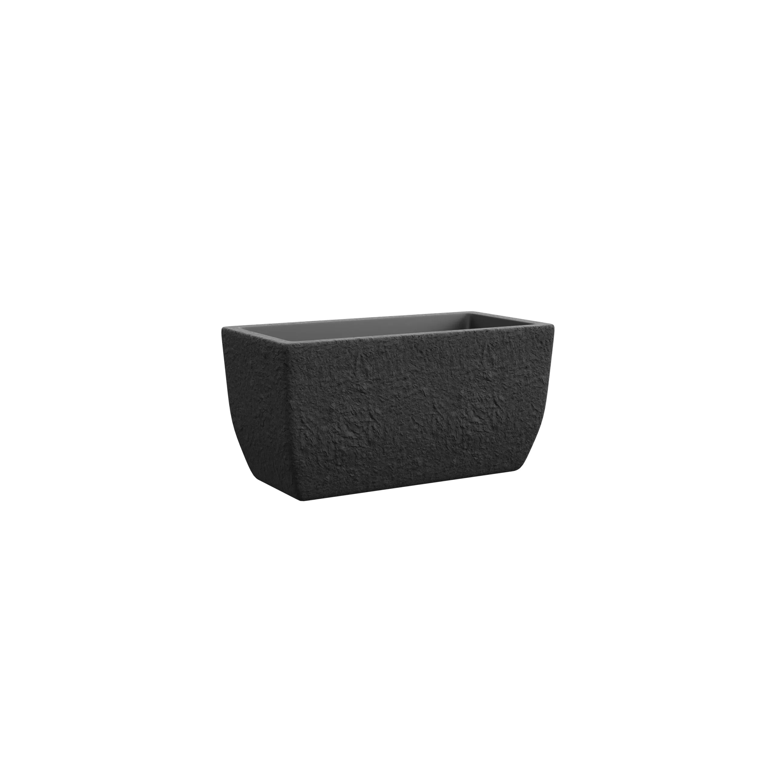 TeraPlast Vaso Fioriera Petram 80 Cm Ardesia Pietra Plastica Riciclabile