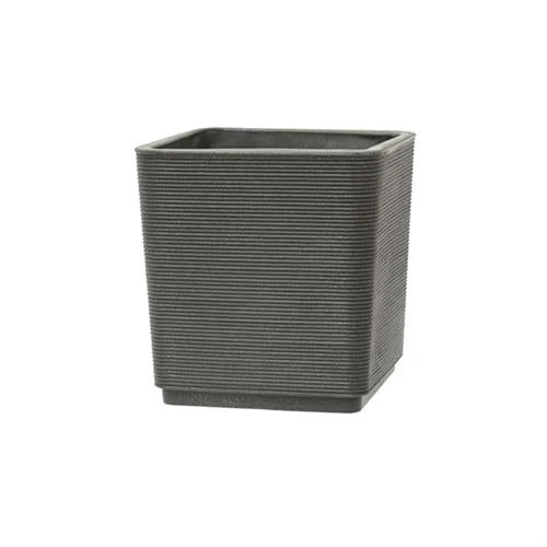 TeraPlast Vaso quadrato Thar 38 Dot Ash Plastica Riciclata